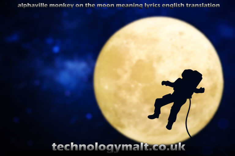 Unraveling the Enigma: Alphaville’s “Monkey on the Moon” – Meaning and English Translation