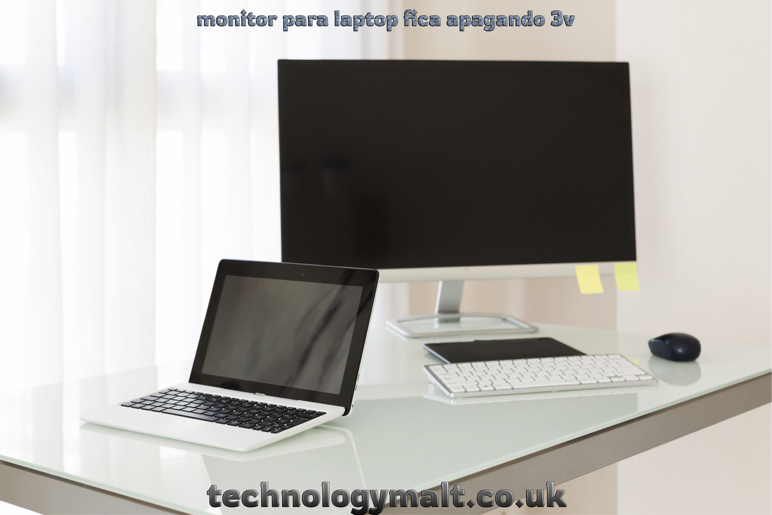 monitor para laptop fica apagando 3v