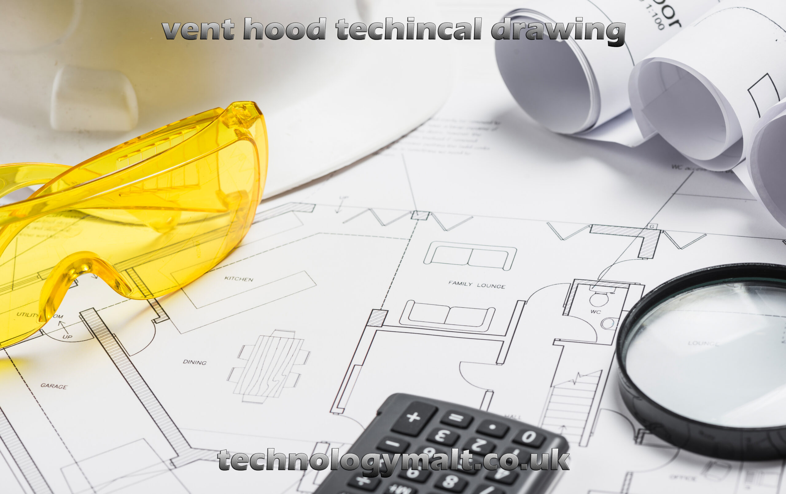 vent hood techincal drawing